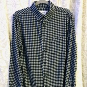 Goodfellow & Co. Mens Wool Plaid Button Down